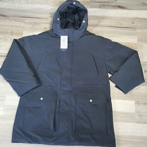 Nike Air Jordan Down Parka Hooded Black Women's Size M FB5085-010 $325 New